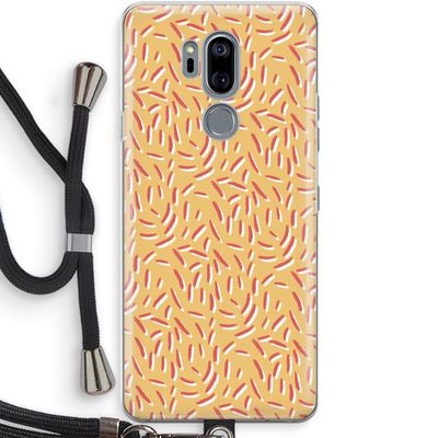 Camouflage: LG G7 Thinq Transparant Hoesje met koord
