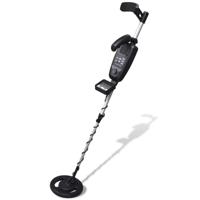 VidaXL Metaaldetector met lcd-scherm zoekschijf 20cm zoekdiepte 300cm