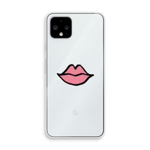 Kusje: Pixel 4 Transparant Hoesje