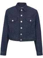 Balmain chemise en jean à logo en jacquard - Bleu - thumbnail