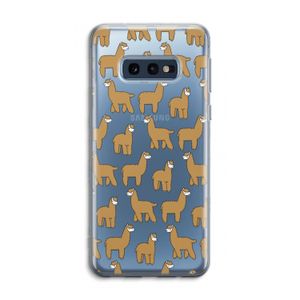 Alpacas: Samsung Galaxy S10e Transparant Hoesje