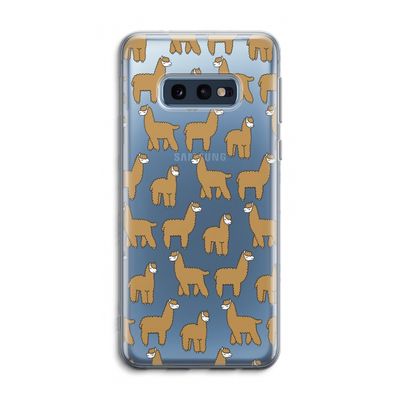 Alpacas: Samsung Galaxy S10e Transparant Hoesje