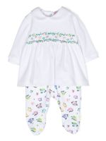 Chiara Ferragni Kids trousseau de naissance en coton à fleurs - Blanc - thumbnail