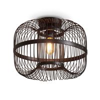 GOOD&MOJO Plafondlamp 'Hokkaido' Bamboe, 38cm, kleur Zwart