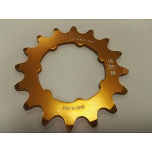Miche kettingblad-opsteek 21t 1/8 pista goud z/borgring