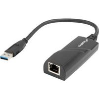 Lanberg NC-1000-01 tussenstuk voor kabels USB-A RJ-45 Zwart