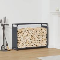Brandhoutrek 90x28x65 cm koudgewalst staal antracietkleurig