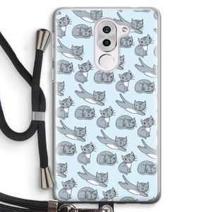 Poezen: Honor 6X Transparant Hoesje met koord