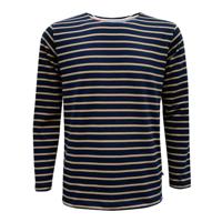 Classic Breton Navy Khaki Shirt Heren
