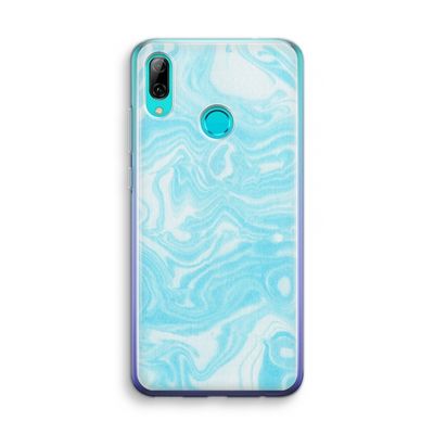 Waterverf blauw: Huawei P Smart (2019) Transparant Hoesje