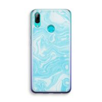 Waterverf blauw: Huawei P Smart (2019) Transparant Hoesje