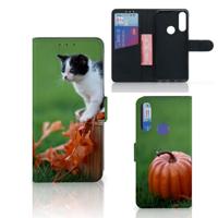 Alcatel 1S 2020 | Telefoonhoesje | Met pasjeshouder | Kitten