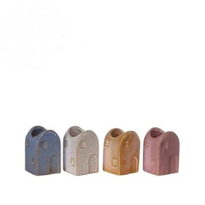 Ideas 4 Seasons Bloemenvaas huisje valarta s 4x4x6,5cm