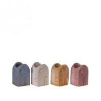 Ideas 4 Seasons Bloemenvaas huisje valarta s 4x4x6,5cm