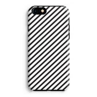 Strepen zwart-wit: iPhone 8 Tough Case