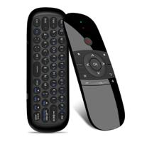 W1 Wireless QWERTY 57-Keys Keyboard 2.4G Air Mouse Remote Controller with LED Indicator for Android TV Box Mini PC Smart TV Projector HTPC All-in
