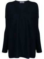 Gentry Portofino pull léger en cachemire à col v - Bleu