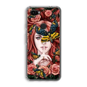 Lady Moth: Google Pixel 3a Transparant Hoesje