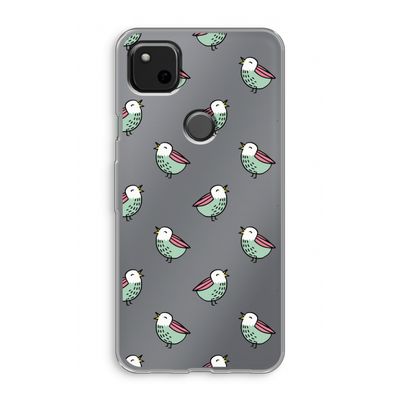 Vogeltjes: Google Pixel 4a Transparant Hoesje