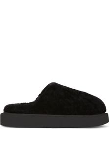 Giuseppe Zanotti mules Swanilda à bout rond - Noir