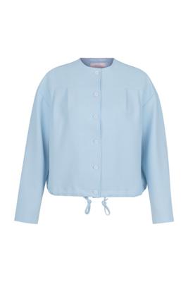 Selma waffle jacket - pastel blue - 13586