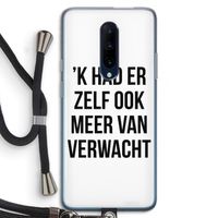 Meer verwacht: OnePlus 7 Pro Transparant Hoesje met koord