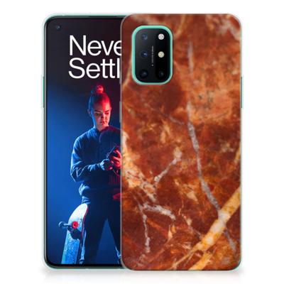 OnePlus 8T | TPU | Siliconen hoesje | Marmer Bruin