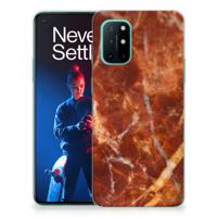 OnePlus 8T | TPU | Siliconen hoesje | Marmer Bruin