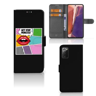 Samsung Galaxy Note 20 | Wallet Case | met Pasjes | Popart Princess Samsung Galaxy Note 20 | Wallet Case | met Pasjes | Popart Princess