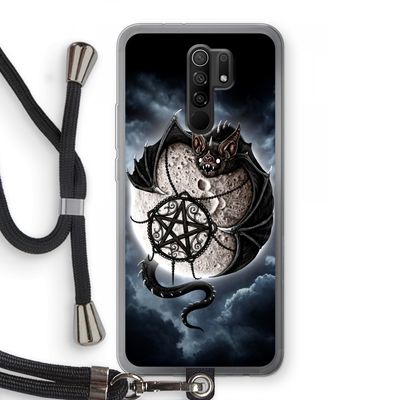 Volle maan: Xiaomi Redmi 9 Transparant Hoesje met koord