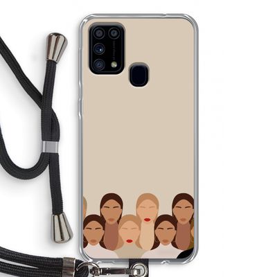 Girls girls girls: Samsung Galaxy M31 Transparant Hoesje met koord