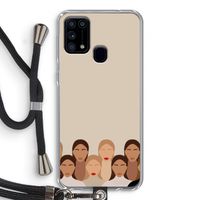 Girls girls girls: Samsung Galaxy M31 Transparant Hoesje met koord
