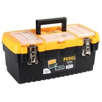 Perel gereedschapskoffer 41,3 x 21,2 x 18,6 cm zwart/oranje - thumbnail