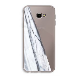 Gestreepte marmer: Samsung Galaxy J4 Plus Transparant Hoesje