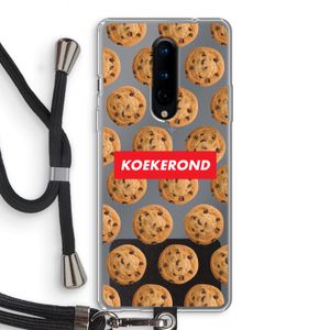 Koekerond: OnePlus 8 Transparant Hoesje met koord
