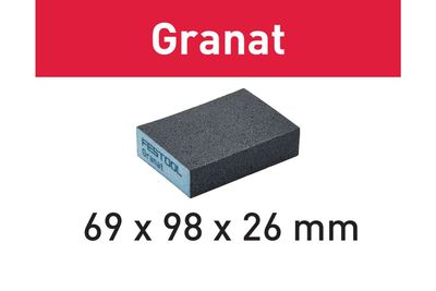 Festool Accessoires Schuurblok Granat | 69x98x26 | 120 GR/6 - 201082