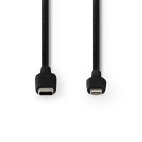 Nedis CCGW39650BK20 Apple Lightning Cable Apple Lightning 8-pin Male - Usb-c™ 2.0 M Zwart