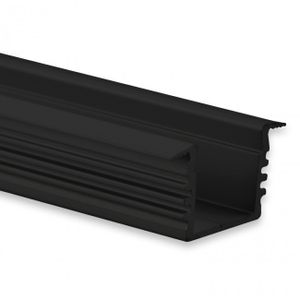 LED profiel inbouw zwart PL3 200cm 8106033 prijs p/m