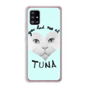 You had me at tuna: Samsung Galaxy A51 5G Transparant Hoesje