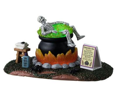Halloweenminiatuur Nothing Like A Hot Bath 12x19x10 cm - Lemax