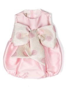 La Stupenderia body à nœud oversize - Rose