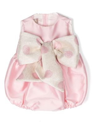 La Stupenderia body à nœud oversize - Rose