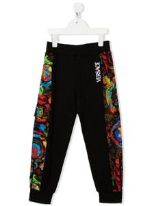 Versace Kids pantalon de jogging à imprimé Barocco - Noir