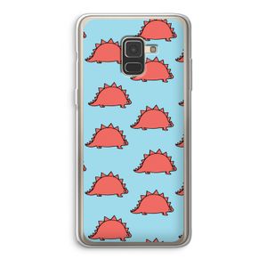 Dinosawrr: Samsung Galaxy A8 (2018) Transparant Hoesje