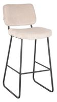 LABEL51 Barkruk 'Noah' Rib, Naturel (zithoogte 78cm)