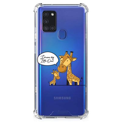 Samsung Galaxy A21s Stevig | Bumper Hoesje | Giraffe Samsung Galaxy A21s Stevig | Bumper Hoesje | Giraffe