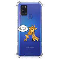 Samsung Galaxy A21s Stevig | Bumper Hoesje | Giraffe