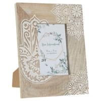 Fotolijsten DKD Home Decor Bruin Hout Plastic Mangohout Indiaas 20 x 2 x 25,5 cm