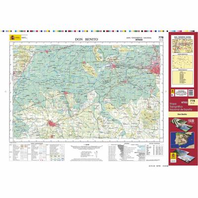 Topografische kaart 778 MT50 Don Benito | CNIG - Instituto Geográfico Nacional1