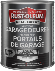 rust-oleum metal expert verf voor garagedeuren hoogglans ral 3000 750 ml